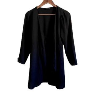 Topshop Semi Sheer Black Lightweight Cardigan